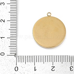304ステンレススチールラインストーンペンダント  イオンプレーティング（ip）  フラットラウンド  テクスチャー  ハート  21x19x3mm  穴：1.3mm&nbsp;STAS-I325-037G-01