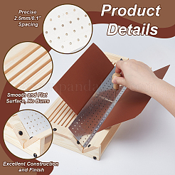 製本ツールセット  木製の錐を含む  長方形のアルミ工具  木製製本用署名打ち抜き工具 錐ガイド  湯通しアーモンド  322x169x56mm&nbsp;AJEW-NB0008-49