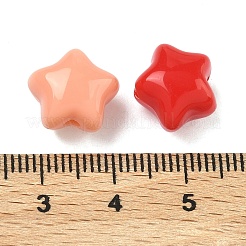 不透明なアクリルビーズ  スター  ミックスカラー  11.5x12x9mm  穴：2.5mm  約690個/500g&nbsp;OACR-D324-02
