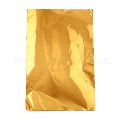工芸彫刻用のアルミ箔紙  長方形  ゴールド  300x200x0.07mm  100枚/セット&nbsp;DIY-WH0888-881B-02