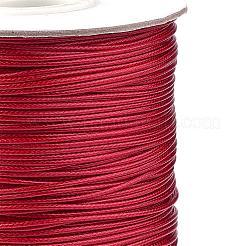 韓国のワックスポリエステルコード  ファイヤーブリック  1mm  約85ヤード/ロール&nbsp;YC1.0MM-A118