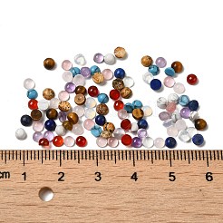 天然および合成宝石ドーム/ハーフラウンドカボション  3x2mm&nbsp;G-G037-01C-09