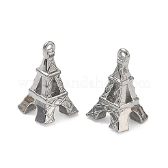 304ステンレスペンダント  エッフェル塔のチャーム  ステンレス鋼色  16x10x10mm  穴：1.4mm&nbsp;SA-CBAD574-01P