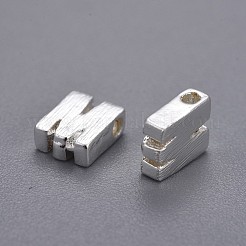 真鍮製チャーム  文字L  文字.m  5x4x2mm  穴：1mm&nbsp;KK-P081-M-S