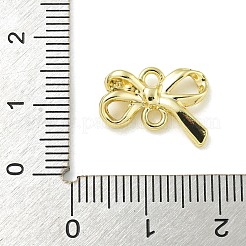 合金コネクタチャーム  ゴールドカラー  蝶結び  11x15.5x3mm  穴：1.7mm&nbsp;PALLOY-F310-02G-03