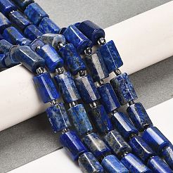天然石ラピスラズリビーズ連売り  シードビーズで  ファセット列  9~11x6~7.5x6~7.5mm  穴：1.2mm  約30個/連  15.16~15.55インチ（38.5~39.5cm）&nbsp;G-G068-A13-01