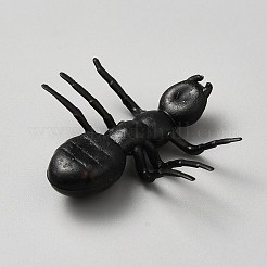 PVCシミュレーションアリおもちゃモデル  ハロウィーンの装飾用  ブラック  40.5x41.5x10mm&nbsp;AJEW-WH20018-09