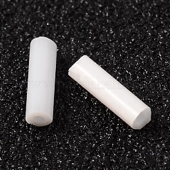 不透明なガラスラッパビーズ  ホワイト  6~8x1.8mm  穴：0.6mm  約10000個/袋&nbsp;TSDB6MM41
