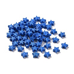 塗装合金ビーズをスプレー  スター  藤紫色  7x7.5x3.2mm  穴：1.2mm&nbsp;PALLOY-K001-02M
