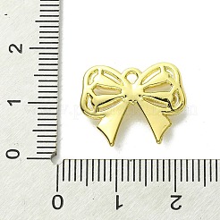 合金と樹脂のペンダント  蝶結び  ゴールドカラー  15x18x4mm  穴：1.4mm&nbsp;FIND-Z045-02G