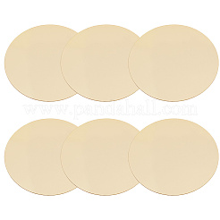 真鍮シート  真鍮ディスク  フラットラウンド  生（メッキなし）  50x0.5mm&nbsp;KK-WH20011-01A-C