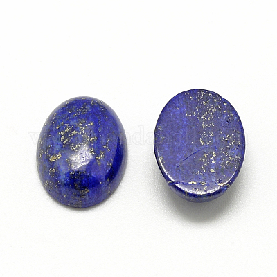 天然石ラピスラズリカボション  染め  オーバル  18x13x5mm&nbsp;G-R415-13x18-33-1
