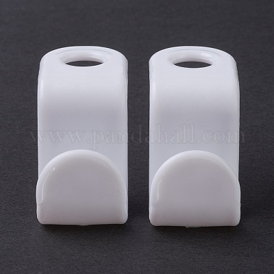 S字型多機能フック  プラスチックハンガーコネクタフック  洋服掛け用  ホワイト  41x19x30mm  穴：9.5mm&nbsp;KY-C004-01E-1