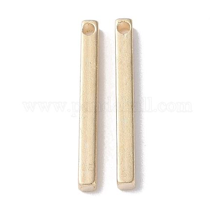 真鍮チャーム  長方形  ライトゴールド  20x2x2mm  穴：1.2mm&nbsp;FIND-E042-07KCG-01-1