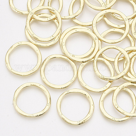 合金フレームコネクター  リング  ライトゴールド  23x24x2mm  内径：19mm&nbsp;X-PALLOY-T067-113LG-1