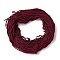 Polyester Cord, Twisted Cord, Dark Red, 5mm, about 97~100m/bundle