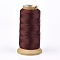 Polyester Thread, for Custom Woven Jewelry Making, Coconut Brown, 0.5mm, about 480m/roll