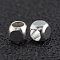 Brass Beads, Cadmium Free & Lead Free, Long-Lasting Plated, Cube, 925 Sterling Silver Plated, 2.5x2.5x2.5mm, Hole: 1.6mm