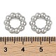 CCBプラスチックフレームコネクター  ボールリング  プラチナ  12.5x13x3.5mm  内径：6mm&nbsp;CCB-G020-42A-P-3