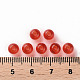 透明なアクリルビーズ  ラウンド  レッド  6x5mm  穴：1.8mm  約4400個/500g&nbsp;MACR-S370-A6mm-712-4