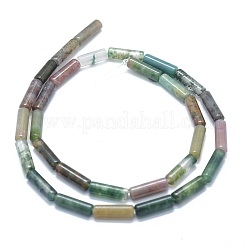 天然石インディアン瑪瑙ビーズ連売り  コラム  11~15x3.5~4.5mm  穴：1~1.2mm  約28~30個/連  15.1~15.9インチ（38.5~40.5cm）&nbsp;G-F631-D31