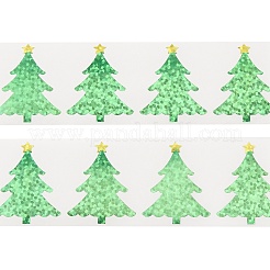 クリスマス用粘着紙ステッカー  DIYの装飾用  クリスマスツリー  30x24mm&nbsp;DIY-A062-01B