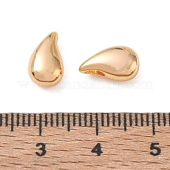 シェグレイスの真鍮ビーズ  ティアドロップ  ニッケルフリー  18KGP本金メッキ  11x6x4.5mm  穴：3.5x0.5mm&nbsp;XGRQ7H570-960G