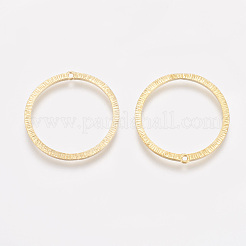 真鍮チャーム  カドミウムフリーと鉛フリー＆ニッケルフリー  リング  生（メッキなし）  26x25x1mm  穴：1mm&nbsp;KK-I621-06C-NR