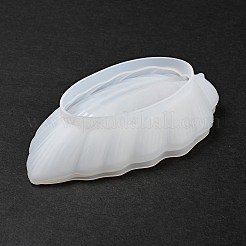 DIYリーフディッシュトレイシリコンモールド  貯蔵型  UVレジン用  エポキシ樹脂工芸品作り  ホワイト  187x100x38mm&nbsp;DIY-P070-J03