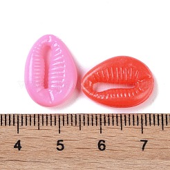 プラスチックカボション  シェル  ミックスカラー  18x12.5x4.5mm  1136個/ 500g&nbsp;KY-H008-01