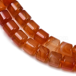 天然石赤瑪瑙ビーズ連売り  コラム  9.5~10x10~10.5mm  穴：0.8~1mm  約40個/連  15.31~15.35''（38.9~39センチメートル）&nbsp;G-G275-D06-10x10mm