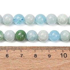 天然石クォーツビーズ連売り  スムーズなラウンド  ミックスカラー  8~9mm  穴：1mm  約45~49個/連  14.96''（38cm）〜15.75''（40cm）&nbsp;GG-CBAA8F4-A01-8mm