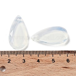 オパライト ファセット ペンダント  ティアドロップチャーム  25x13x4mm  穴：1mm&nbsp;G-D082-01F