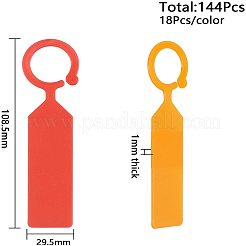 プラスチック植物ラベル  種用鉢植えハーブ花野菜  ミックスカラー  108.5x29.5x1mm  8色  18個/カラー  144個/セット&nbsp;AJEW-GA0001-23