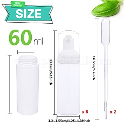 プラスチックスクイーズボトル  黒板ステッカーラベル付き  粘着ステッカー  プラスチック移送ピペット  ミックスカラー  37x6~37mm  穴：2mm&nbsp;DIY-BC0001-92