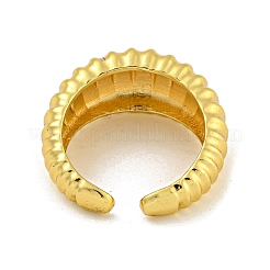 女性用真鍮カフリング  カドミウムフリー＆鉛フリー  18KGP本金メッキ  内径：18mm&nbsp;LS-RJEW-E294-06G-04