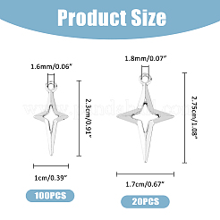 チベット風合金透かしペンダント  スター  アンティークシルバー  23~27.5x10~17x1.7~2.5mm  穴：1.6~1.8mm&nbsp;FIND-FH0008-99