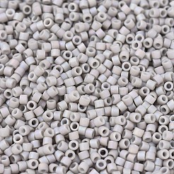 MIYUKIデリカビーズ  シリンダー  日本製シードビーズ  11/0  （db1528)マット不透明ライトスモークab  1.3x1.6mm  穴：0.8mm  約10000個/袋  50 G /袋&nbsp;SEED-X0054-DB1528
