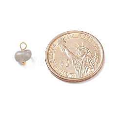 天然混石チャーム  金色の真鍮ループ  チップ  8~10x7~8x7~7.5mm  穴：2~3.5mm&nbsp;PALLOY-JF01675