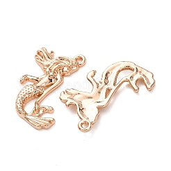 合金ペンダント  人魚のチャーム  ライトゴールド  23x18.5x2.5mm  穴：1.2mm  約666個/1000g&nbsp;FIND-C094-05KCG