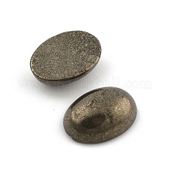 楕円形の天然黄鉄鉱カボション  18x13x6mm&nbsp;G-I125-10-18x13mm-01