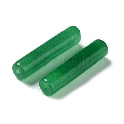 天然マレーシアジェイドのビーズ  染め  シリンダー/コラム  片穴  26x6mm  穴：1.2mm&nbsp;G-R490-03
