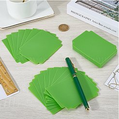 プラスチック製のボードゲームカードセパレーター  トレーディングカードの仕切り  ライムグリーン  94x70x0.5mm  40枚/セット&nbsp;FIND-CP0002-76A-03