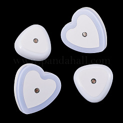 4個 2スタイル ABSプラスチック センサーLEDナイトライト  ホワイト  混合図形  54~66.5x55.5~64.5x39.5~47.5mm  2個/スタイル&nbsp;AJEW-TA0002-99