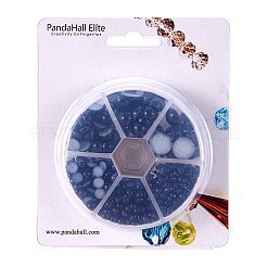 1ボックスパール調ABSアクリルドームカボション  半円  ブラック  4~12x2~6mm  約660個/箱&nbsp;SACR-PH0001-25