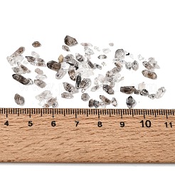 ボトルの装飾を望む透明なガラス  天然ハーキマーダイヤモンドビーズの破片入り  22x40mm&nbsp;GG-CBAF5F4-07