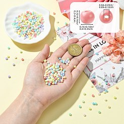 ベーキングペイント ガラスシードビーズ 45g  ラウンド  ミックスカラー  4~4.5x3~4mm  穴：0.9~1.2mm&nbsp;SEED-SZ00001-021E