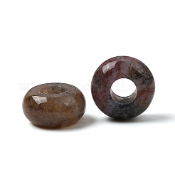 ナチュラルインディアンアゲートヨーロッパの大きな穴のビーズ  ロンデル  13~14x7~8mm  穴：5mm&nbsp;LS-G-Q442-02
