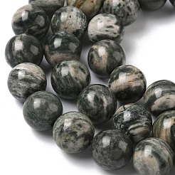 天然石ゼブラジャスパービーズ連売り  ラウンド  14~14.5mm  穴：1.4mm  約28~30個/連  15.47~16.65''（39.3~42.3センチメートル）&nbsp;G-F818-A08-14mm-01