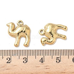 304ステンレスペンダント  イオンプレーティング（ip）  キャメルチャーム  18KGP本金メッキ  17x16x3mm  穴：1.4mm&nbsp;STAS-H483-28G